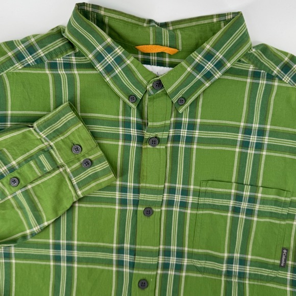 Columbia Other - Columbia Rapid Rivers II Mens XL Green Plaid Long Sleeve Button Down Shirt